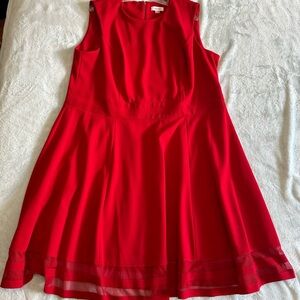 Calvin Klein Red Fit & Flare Dress – Size 20W